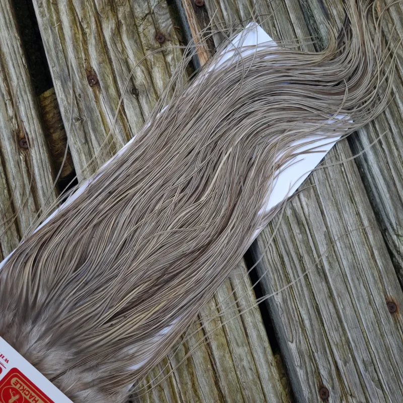 Whiting Pro-Grade Midge Rooster Saddle in Natural Dun/ Natural Medium Blue Dun Badger/Natural Dark Blue Dun Badger C Tying Approx 14/16/18/20/22/24 and out of sight-6