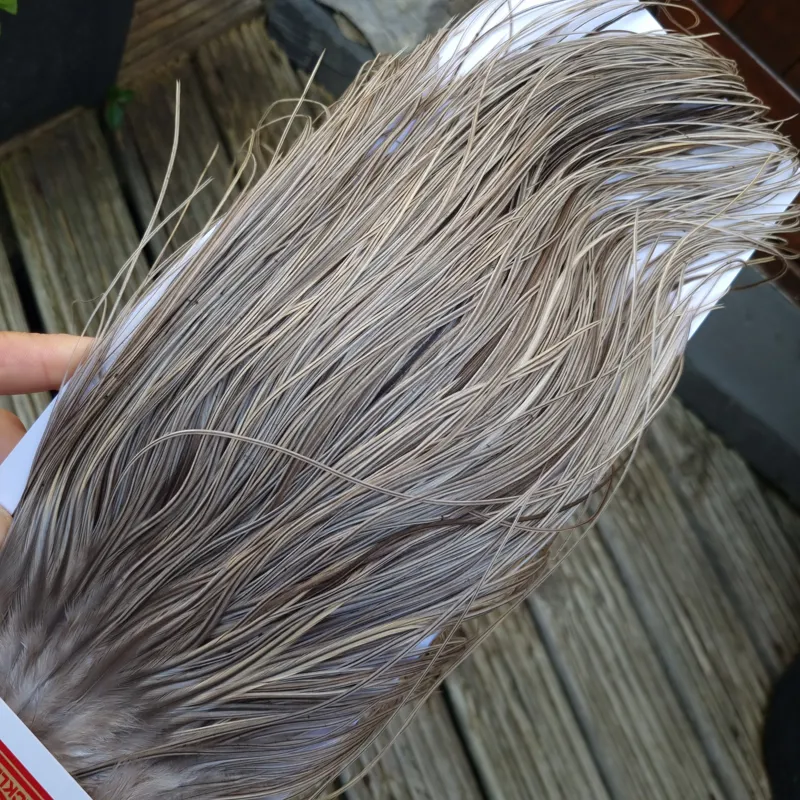 Whiting Pro-Grade Midge Rooster Saddle in Natural Dun/ Natural Medium Blue Dun Badger/Natural Dark Blue Dun Badger C Tying Approx 14/16/18/20/22/24 and out of sight-3