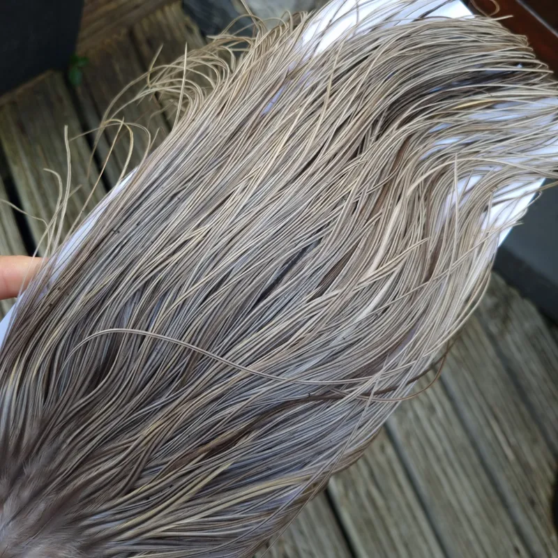 Whiting Pro-Grade Midge Rooster Saddle in Natural Dun/ Natural Medium Blue Dun Badger/Natural Dark Blue Dun Badger C Tying Approx 14/16/18/20/22/24 and out of sight