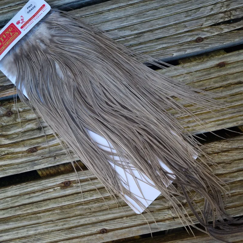 Whiting Pro-Grade Midge Rooster Saddle in Natural Dun/ Natural Medium Blue Dun Badger A Tying Approx 14/16/18 and a few going smaller-9