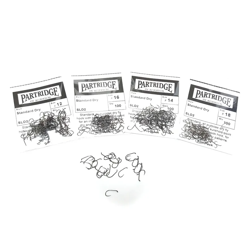 Partridge PRO-100 SLD2 Patriot Standard Dry Barbless Hooks