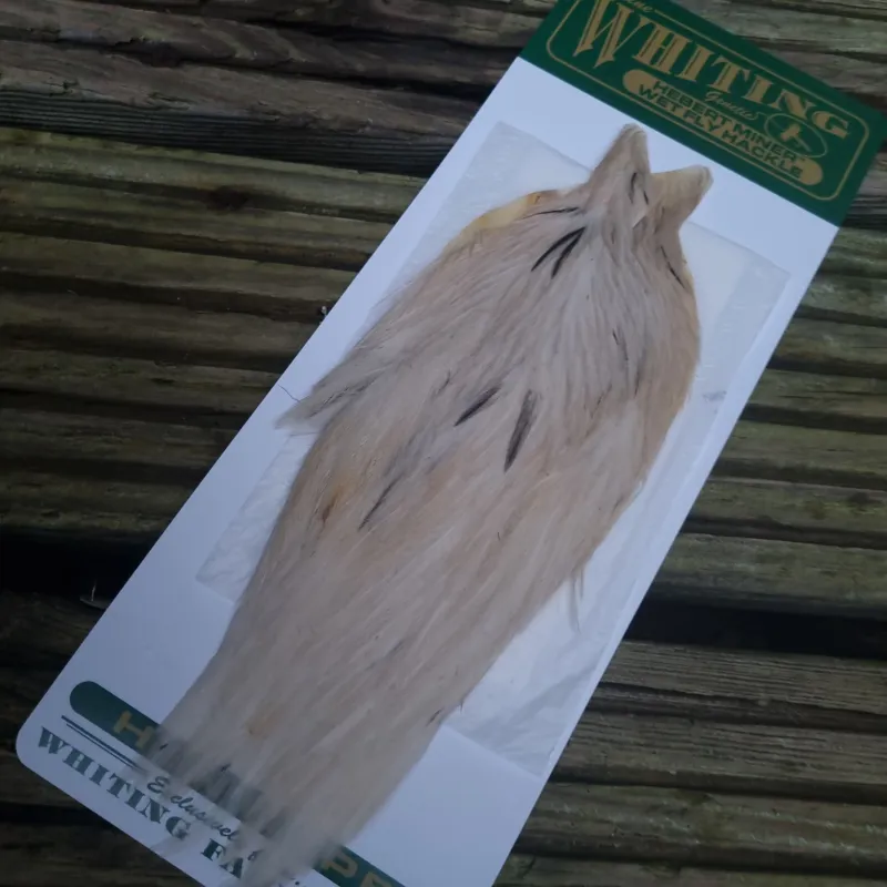 Whiting Hebert Miner Hen Cape in Pale Watery Dun C-2