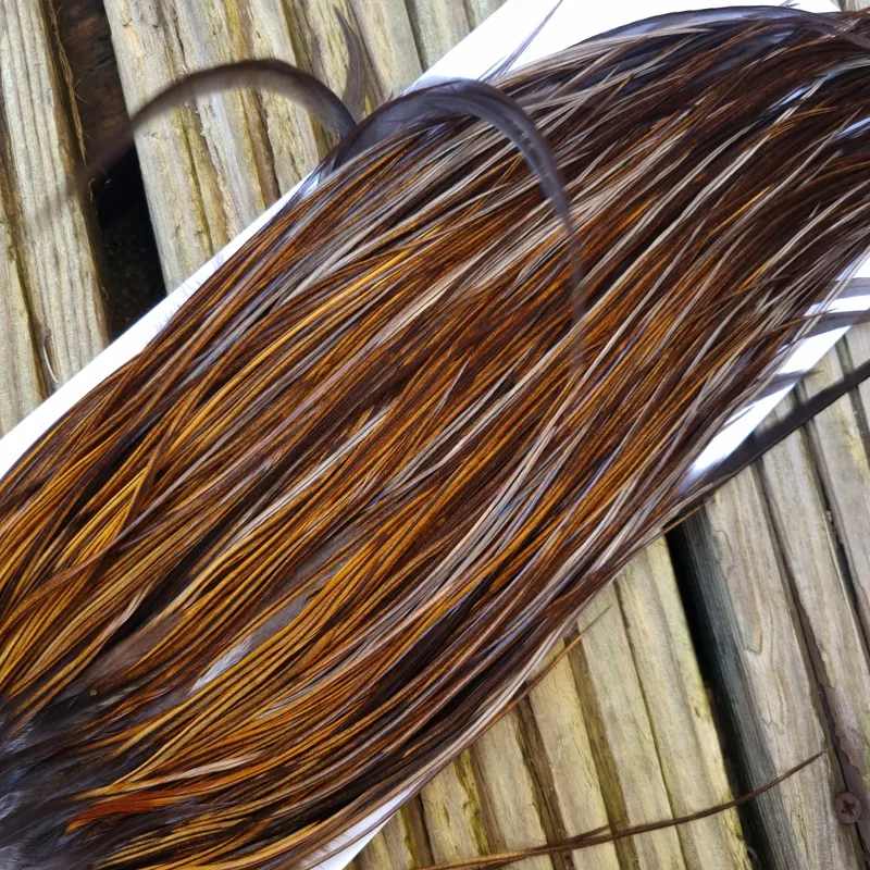 Whiting Hebert Miner Bronze Grade Rooster Saddle in Rusty Dun C Light/Medium Dark Rusty Dun approx tying size 10/12/14-7