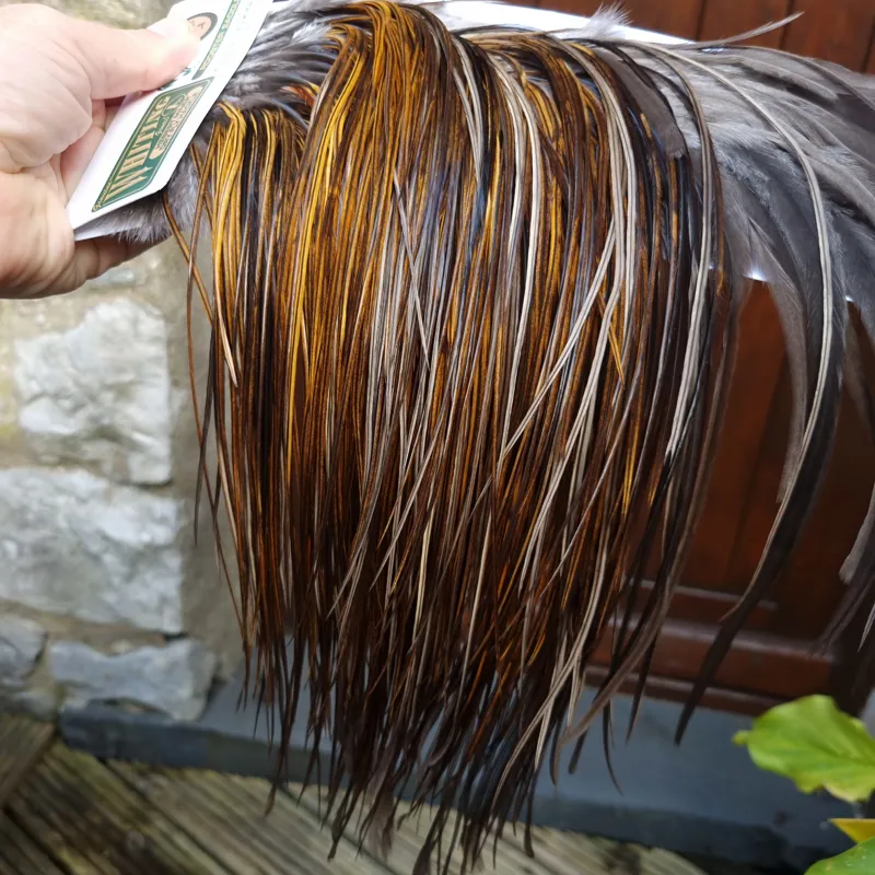 Whiting Hebert Miner Bronze Grade Rooster Saddle in Rusty Dun C Light/Medium Dark Rusty Dun approx tying size 10/12/14