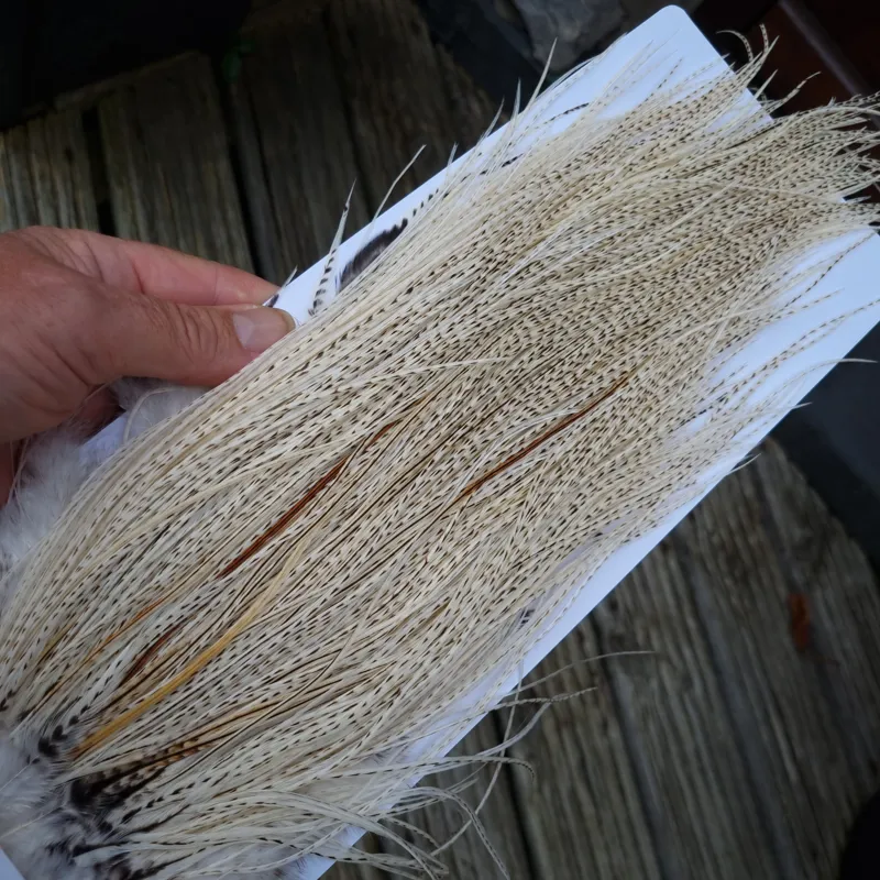 Whiting Pro-Grade Midge Rooster Saddle in Unique Variant A Salt and Pepper/Pure White/Silver Badger Approx Tying Sizes 16/18/20 /22/24 and out of sight-8