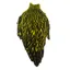 Whiting American Black Laced Hen Cape in Fl.Yellow Chartreuse