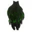 Whiting American Black Laced Hen Cape in Highlander Green