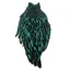 Whiting American Black Laced Hen Cape in Silver Dr.Blue