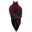 Whiting American Black Laced Hen Cape in Magenta