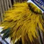 Whiting American Rooster Saddle in Silver Badger Dyed Yellow
