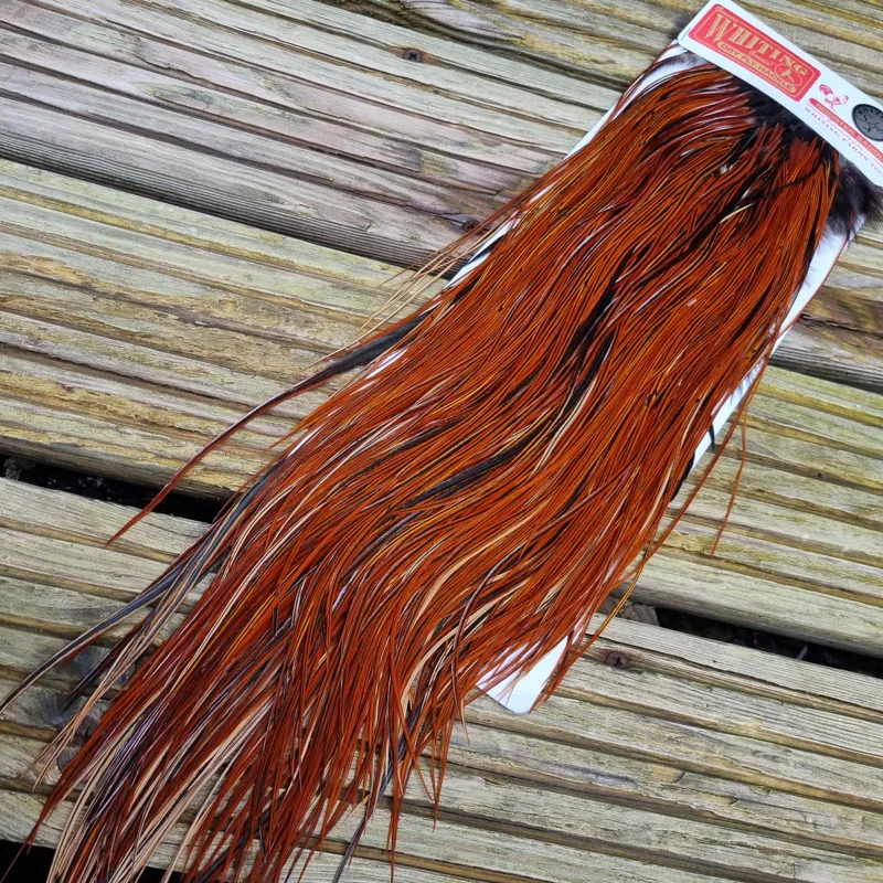 Whiting Silver Grade Rooster Saddle in Furnace A Tying approx a few 12 and lots of 14 16 with some 18-3