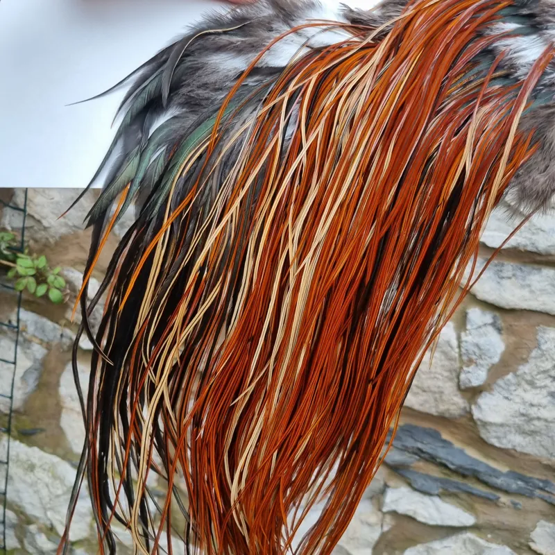 Whiting Silver Grade Rooster Saddle in Furnace B Tying Approx 12 14 16-4