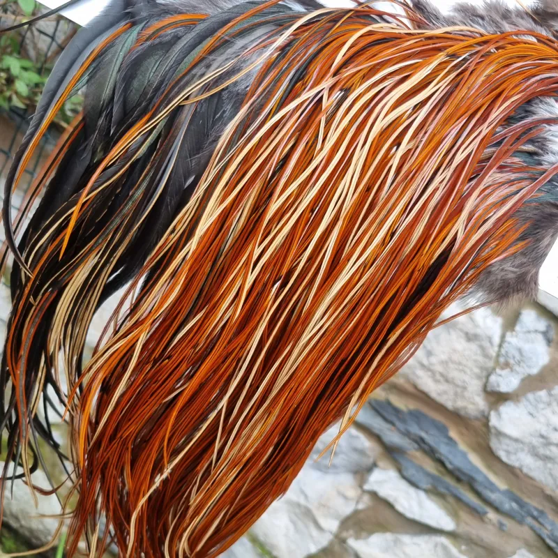 Whiting Silver Grade Rooster Saddle in Furnace B Tying Approx 12 14 16-2